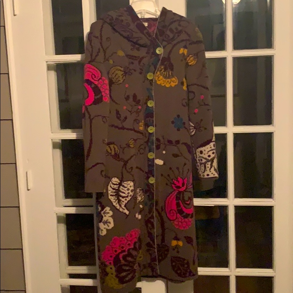 IVKO Woman “Coatigan” Sweater Coat, Size Medium